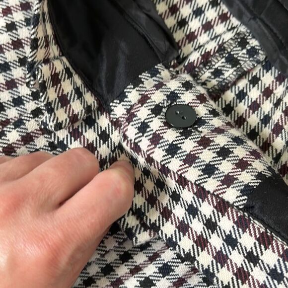 Cute Mini Plaid Bag Waist Ankle Trousers by Express - Picture 6 of 11